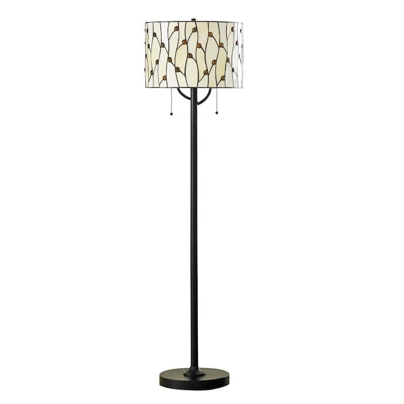 Vines 61"H Tiffany Floor Lamp - Natural