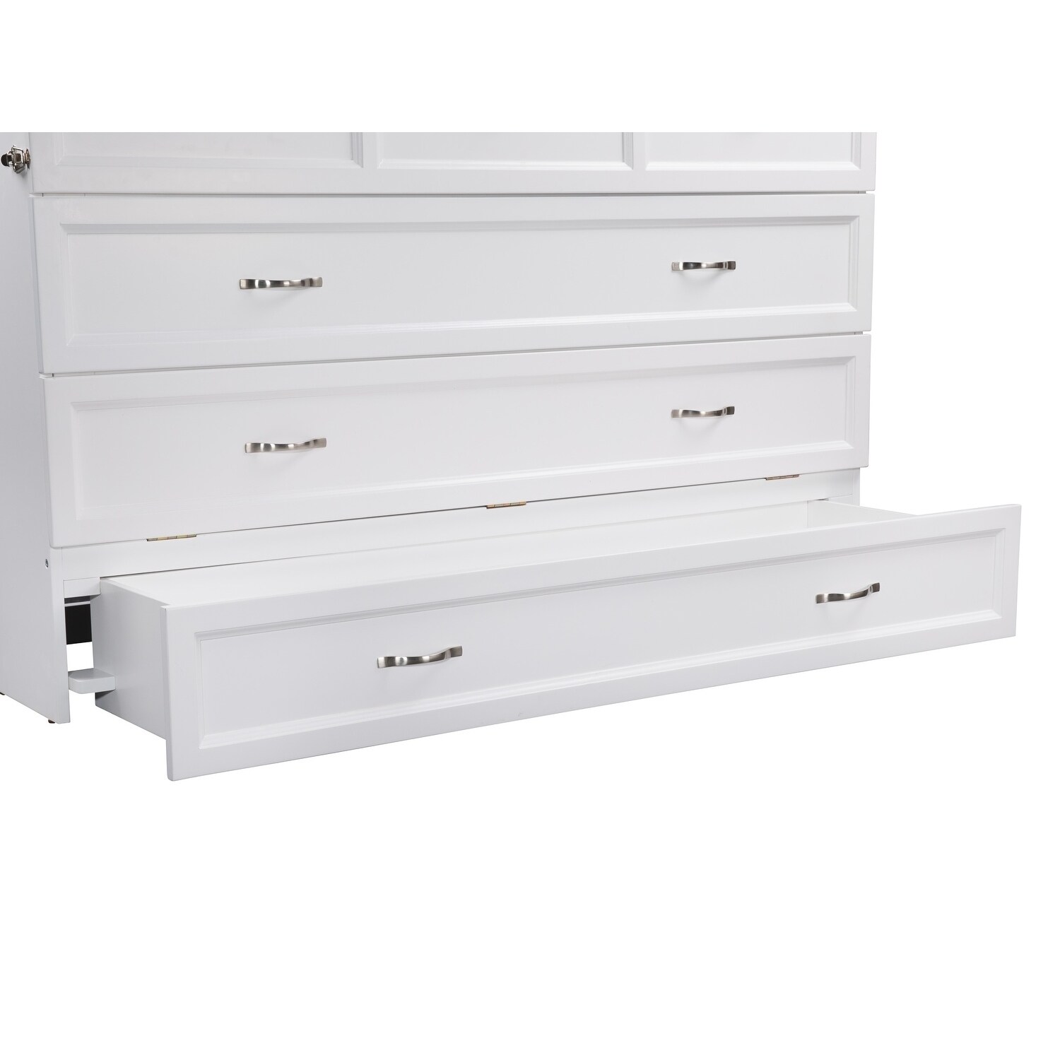 Shop Deerfield White Queen Murphy Bed Chest With Charging Station