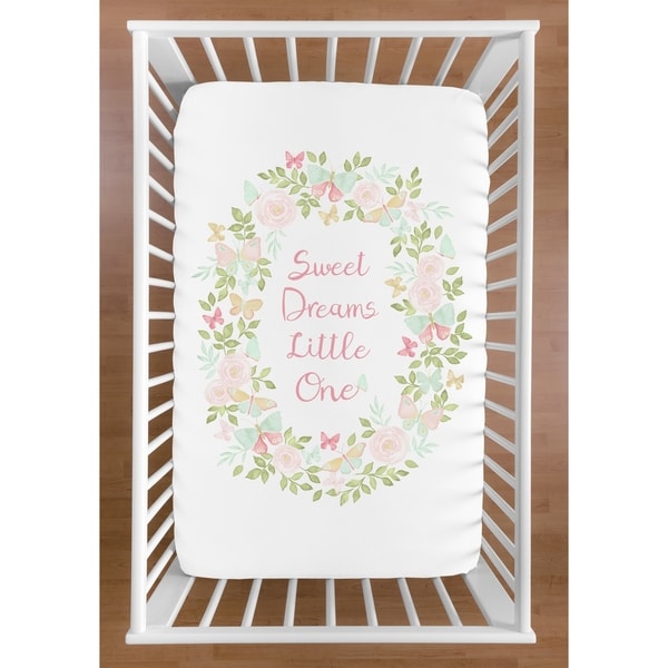 Shop Sweet Jojo Designs Pink Mint Sweet Dreams Watercolor Rose