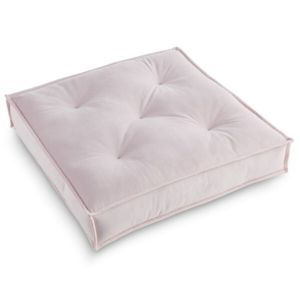 Victoria Blush Velvet 24-inch Indoor Floor Pad with Poly Fill