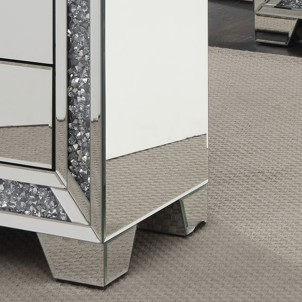 Shop Furniture Of America Huck Contemporary Sliver 3 Drawer Side