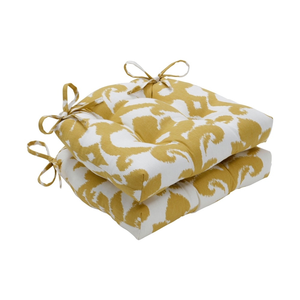 gold chair cushions