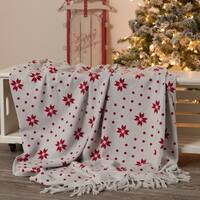 Shop Sevan Collection Knitted Christmas Design Throw Blanket - On Sale ...