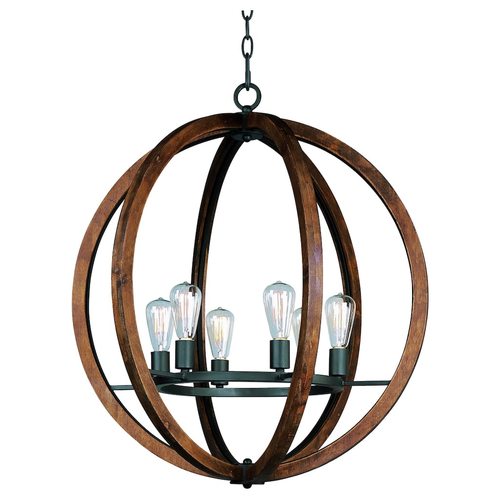 Bodega Bay 6-Light Chandelier w/Bulb