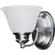 Option satin nickel / marble shade