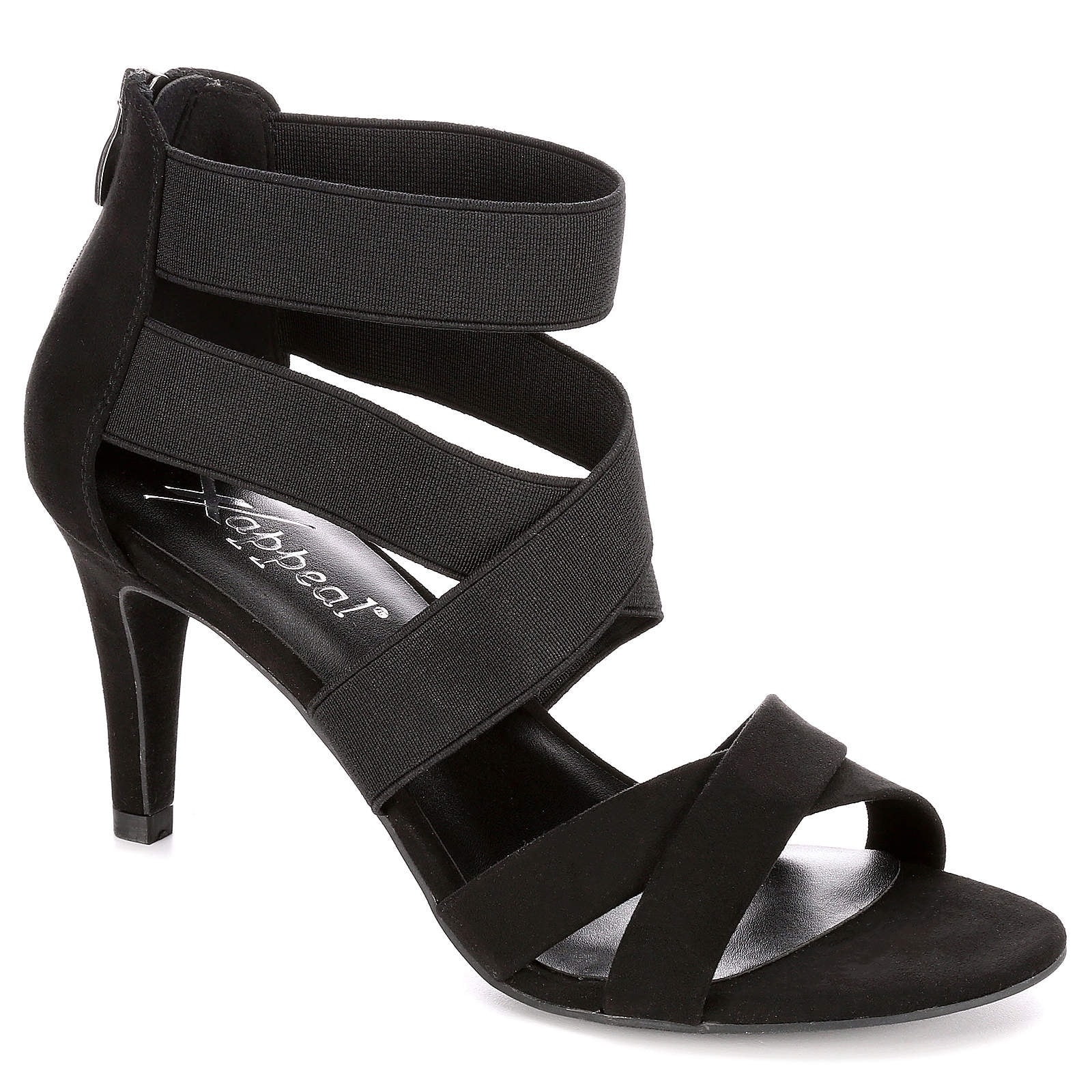 black high sandals