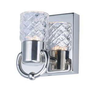 Crystol 4.75" Wide Steel Wall Sconce - Polished Nickel