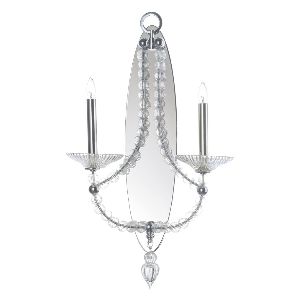Paris 2-Light Wall Sconce - Polished Nickel