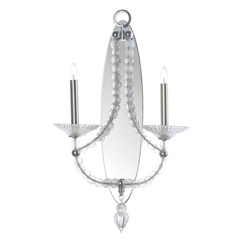 Paris 2-Light Wall Sconce - Polished Nickel