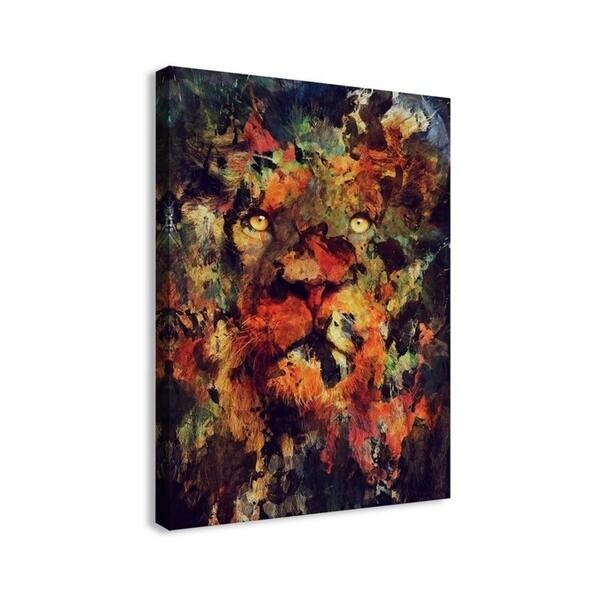 Shop Easy Art Prints Ali Gulec S Watercolor Lion Premium Canvas