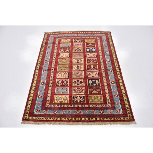 Hand Knotted Ariana Ziegler Wool Area Rug 4 X 5 On Ariana Ziegler Wool Area Rug