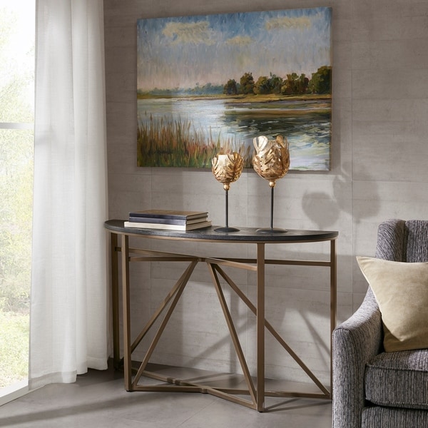 Shop Madison Park Kayden Black/ Bronze Console Table - Free Shipping Madison Park Kayden Black/ Bronze Console Table - Shop Madison Park Kayden Black/ Bronze Console Table - Free Shipping