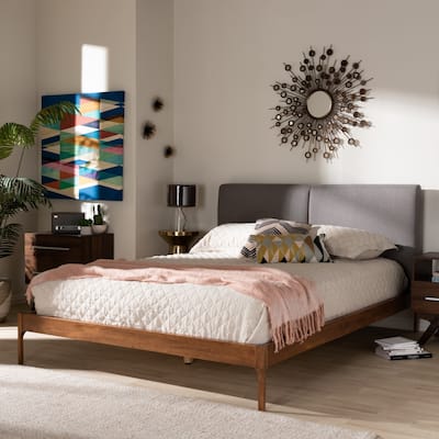 Mid-Century Platform Bed by Baxton Studio