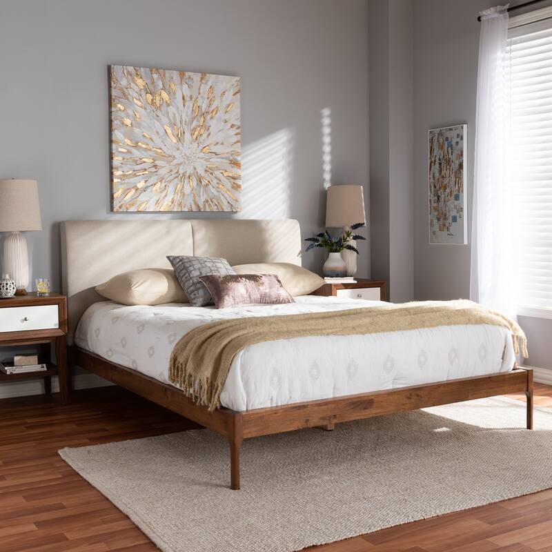 Mid-Century Platform Bed by Baxton Studio