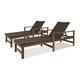 Hampton Outdoor Rustic Acacia Wood Chaise Lounge with Wicker Seating (Set of 2) by Christopher Knight Home - Thumbnail 17