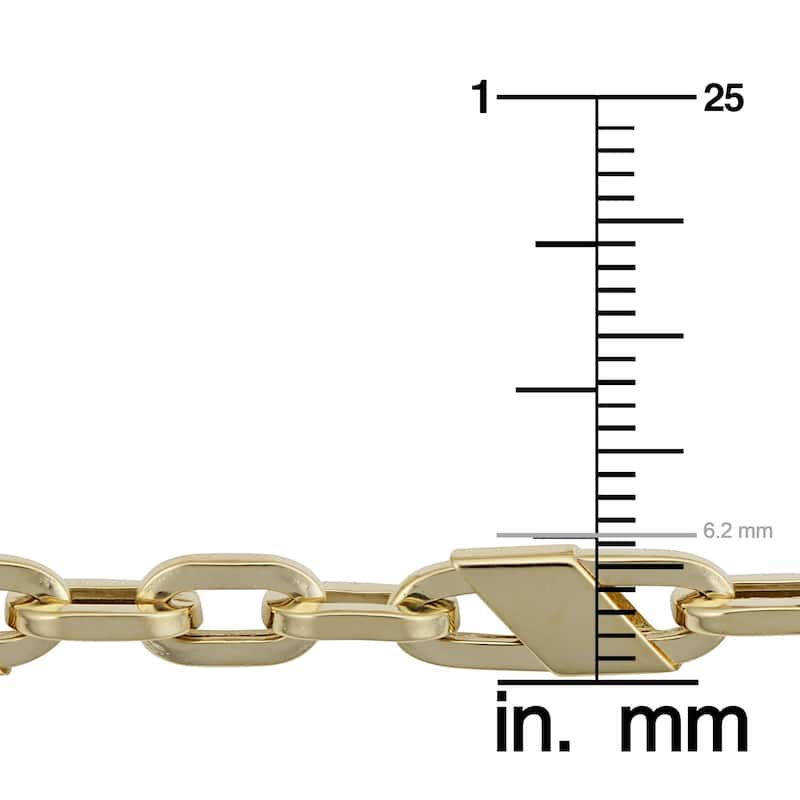 Men's 14k Yellow Gold 6.2 millimeters Mariner Link Necklace (22 or 26 inches)