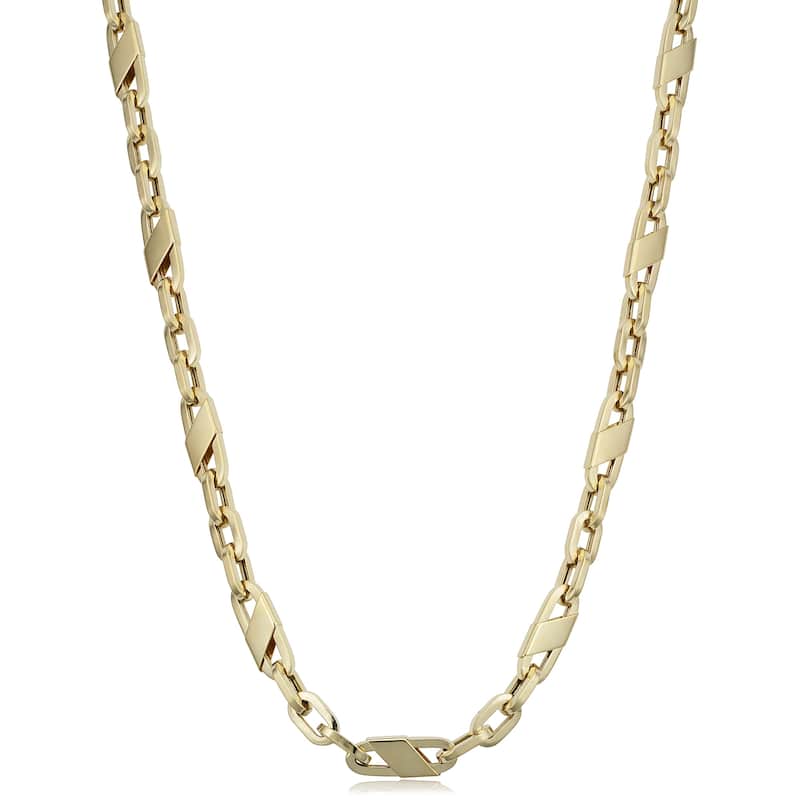 Men's 14k Yellow Gold 6.2 millimeters Mariner Link Necklace (22 or 26 inches)