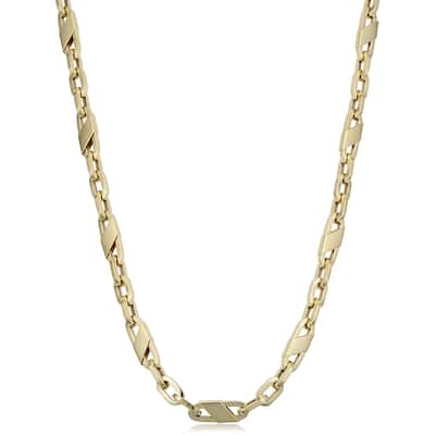 Men's 14k Yellow Gold 6.2 millimeters Mariner Link Necklace (22 or 26 inches)