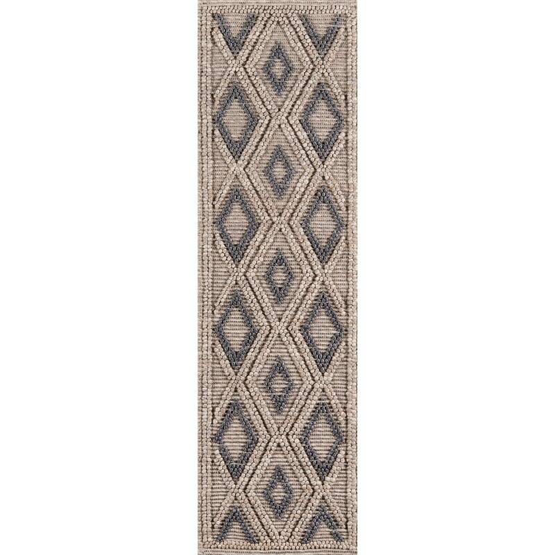Momeni Andes Hand Woven Wool and Viscose Contemporary Geometric Area Rug