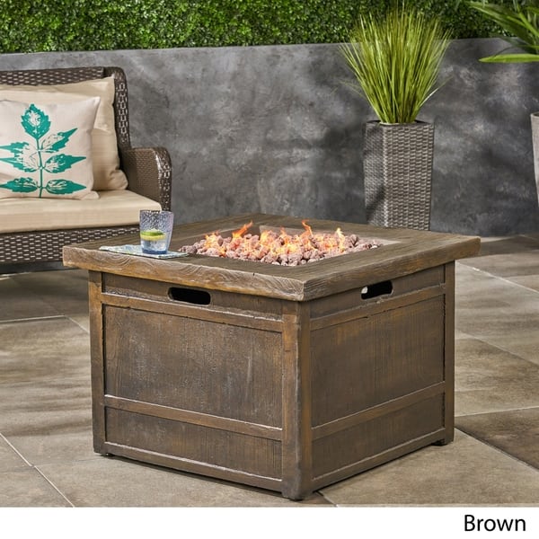 Shop Landman Outdoor Fire Pit By 32 Gas Burning Lightweight