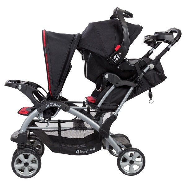 baby trend double stroller black