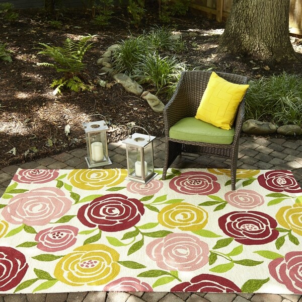 Momeni Veranda Polypropylene Hand Hooked Multi Area Rug - 9' x 9' Round