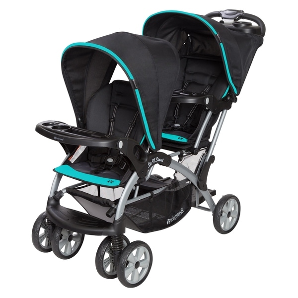 Baby Trend Sit n Stand Double Stroller, Optic Teal