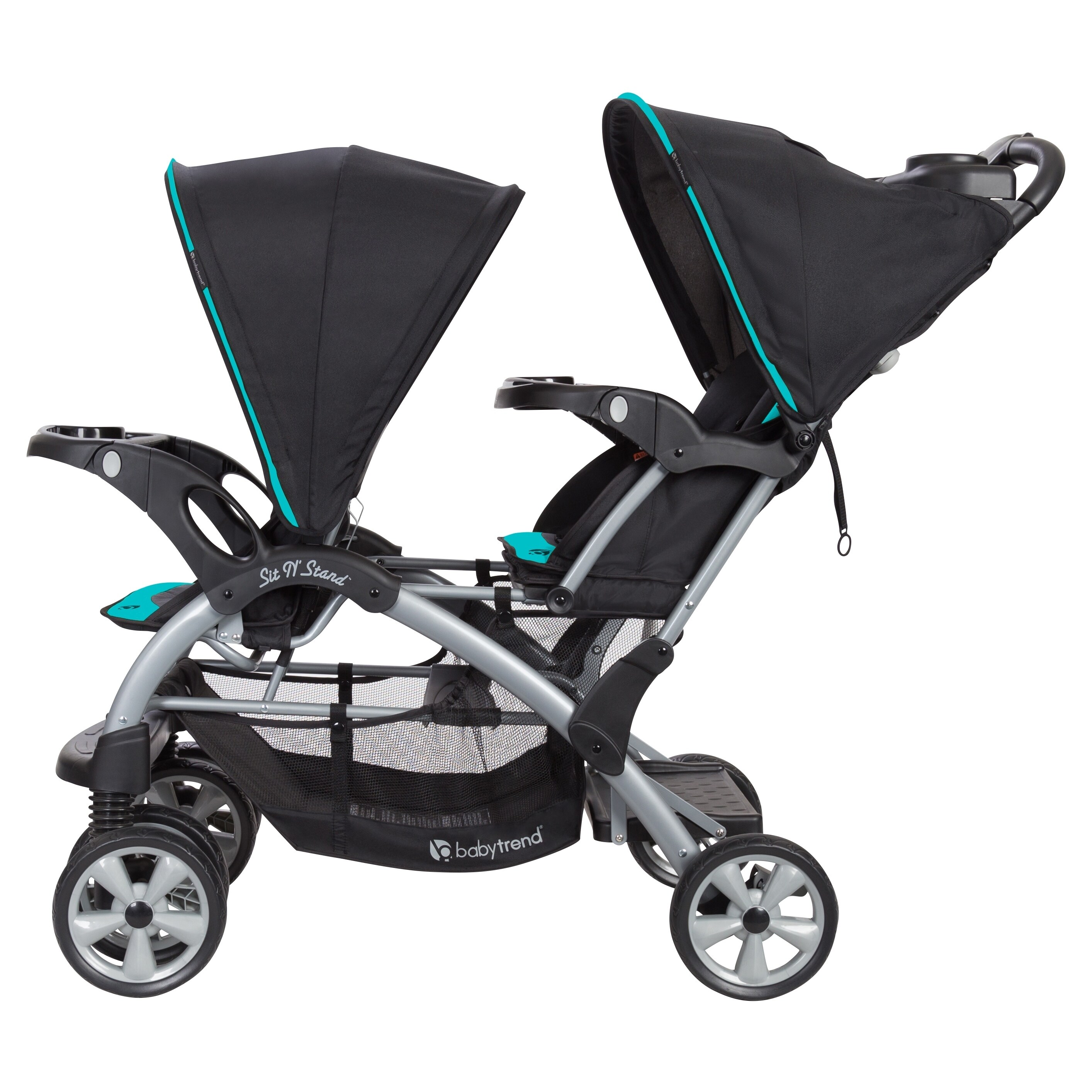 baby trend sit and stand double stroller car seat