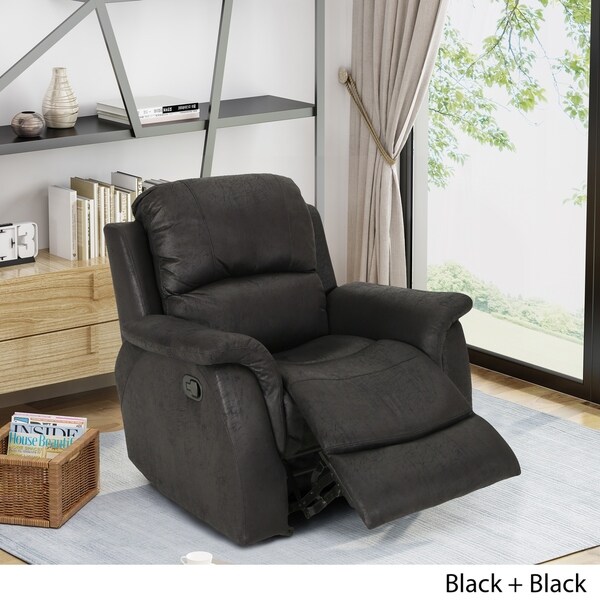 northcrest andrew fabric glider rocker recliner with ottoman