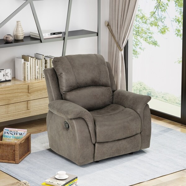 northcrest andrew fabric glider rocker recliner with ottoman