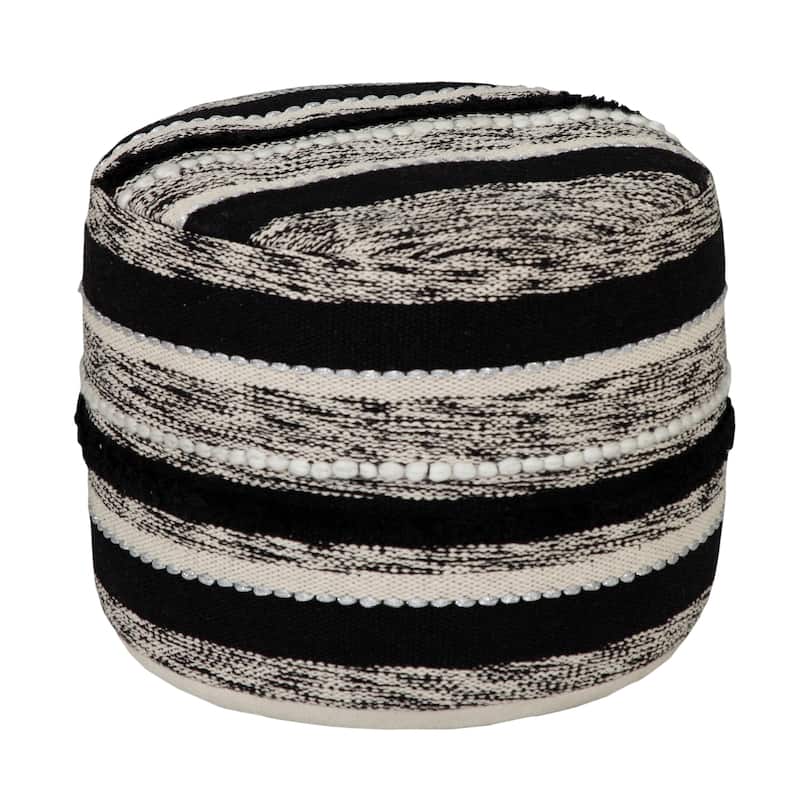 Sevita Upscale Traditional Modern Pouf Ottoman