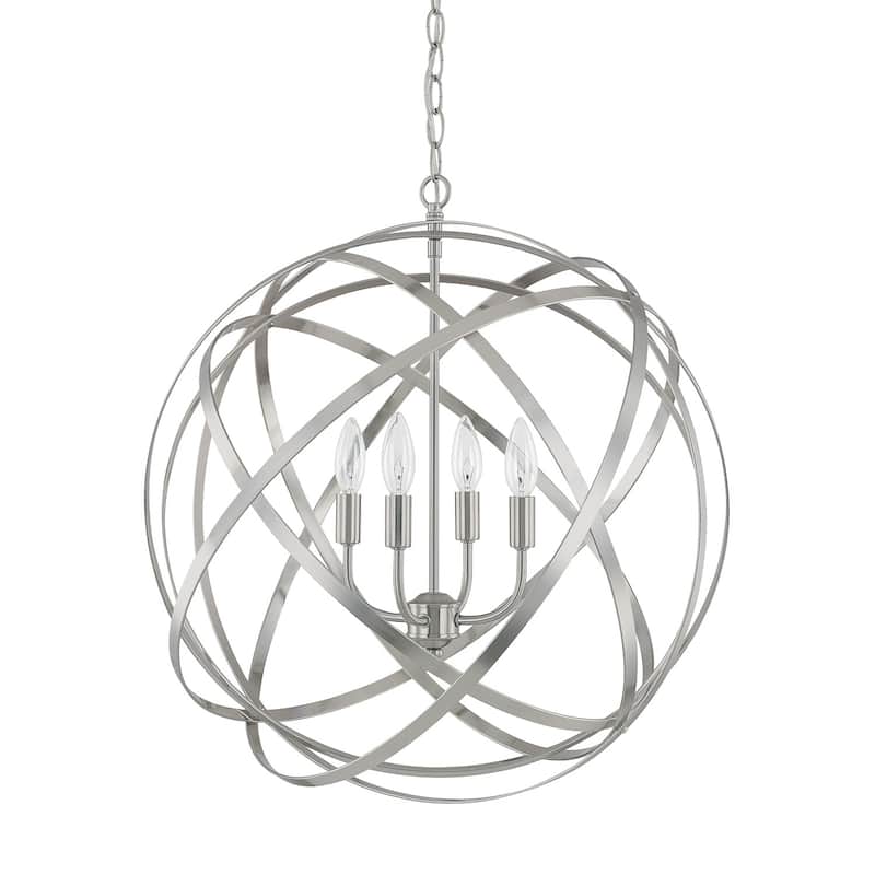 Axis 4-light Brushed Nickel Pendant - Brushed Nickel