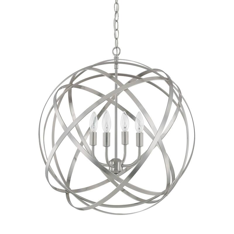 Axis 4-light Brushed Nickel Pendant - Brushed Nickel