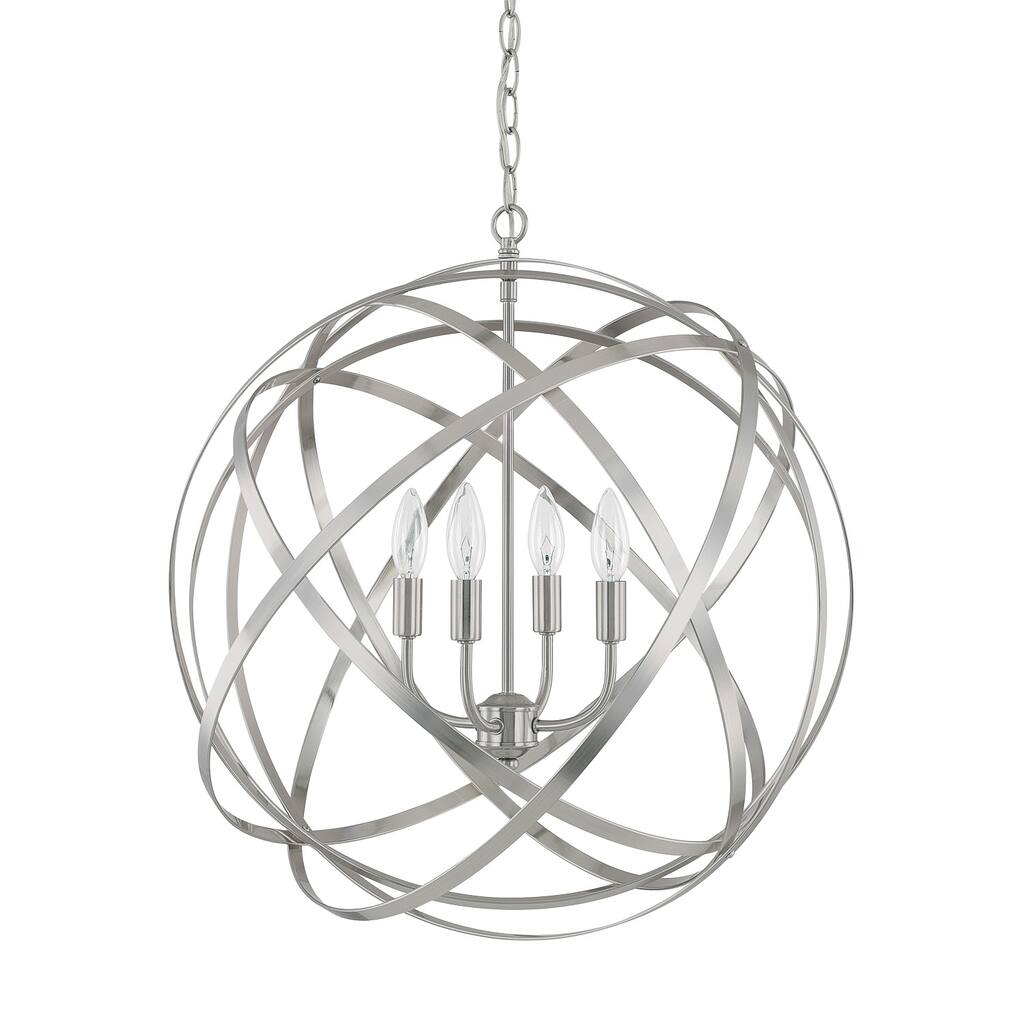 Axis 4-light Brushed Nickel Pendant - Brushed Nickel