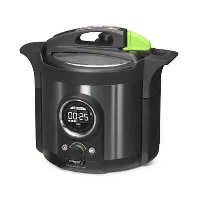 Presto Precise 6quartMultipurpose Cooker for Rice - Black Stainless Steel