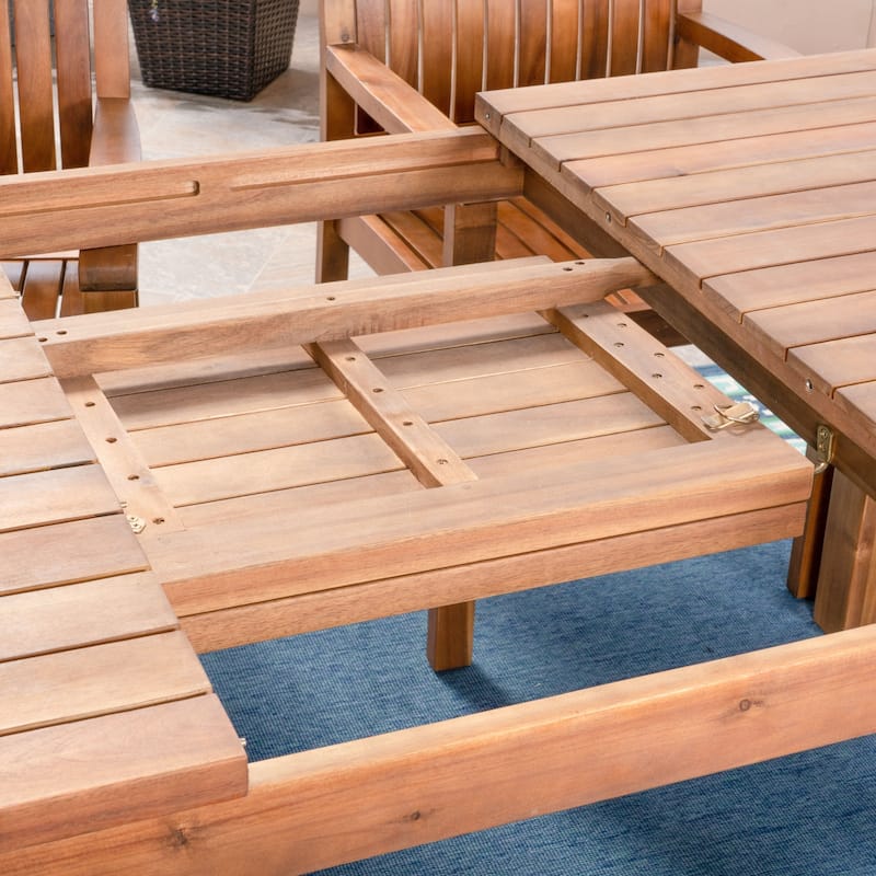 Wiloson Outdoor 7 Piece Acacia Dining Set by Christopher Knight Home