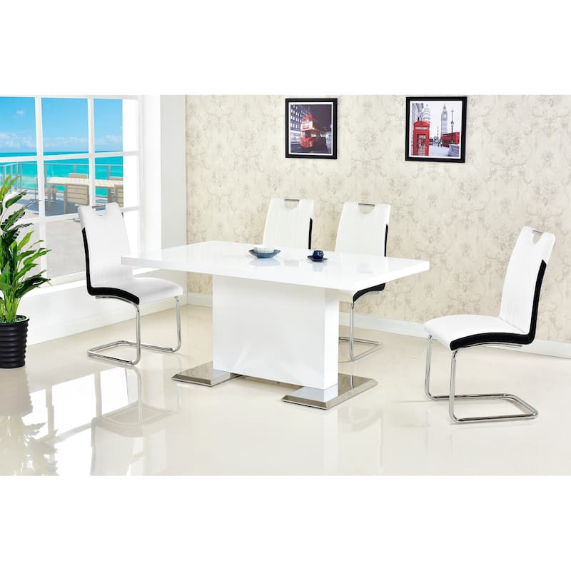 Best Master Furniture Two-tone Modern Side Chairs (Set of 2)