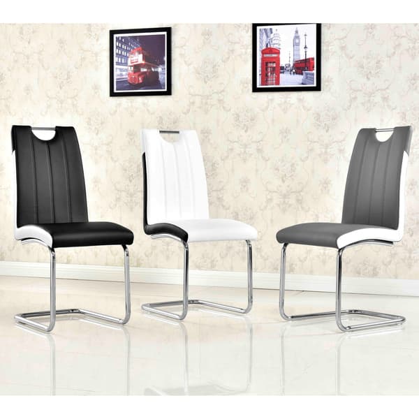 slide 2 of 9, Best Master Furniture Two-tone Modern Side Chairs (Set of 2)