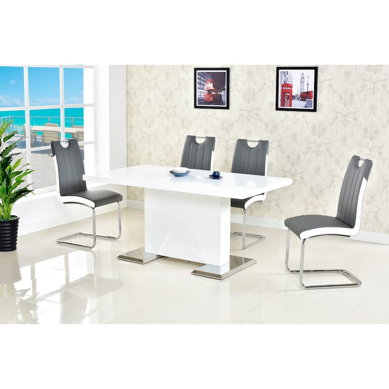 Best Master Furniture Two-tone Modern Side Chairs (Set of 2) - Grey