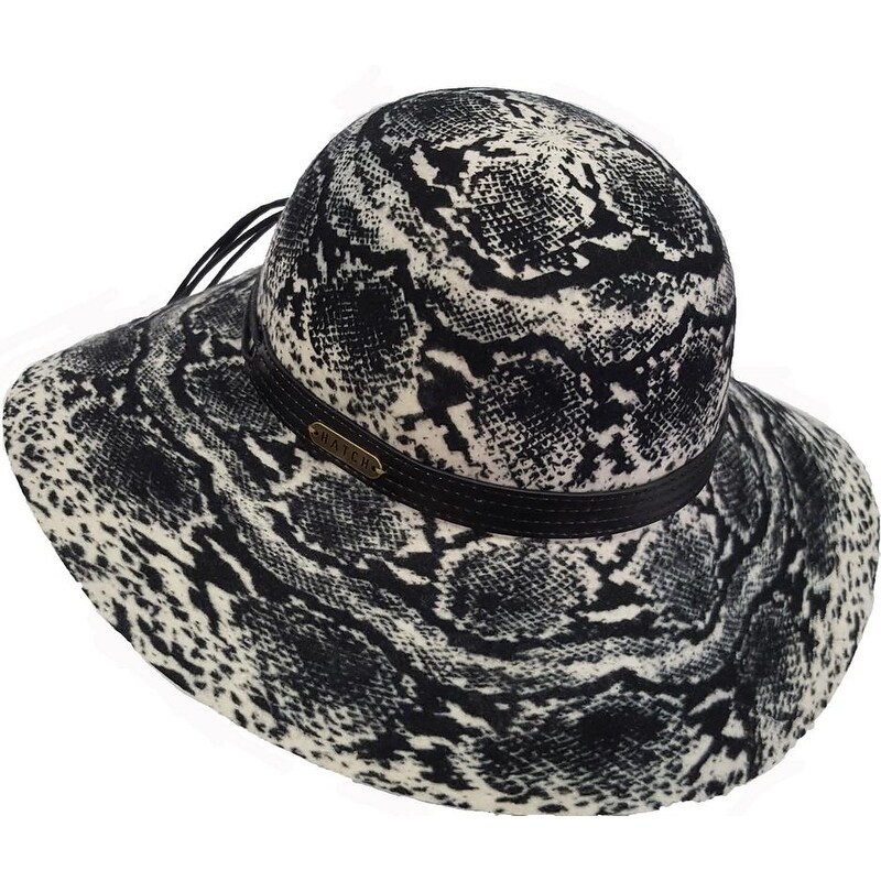 black floppy winter hat