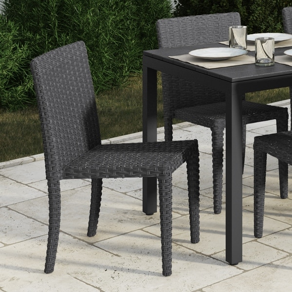 Shop Brisbane Rattan Wicker Dining Chairs, Set of 2 - Free Shipping
