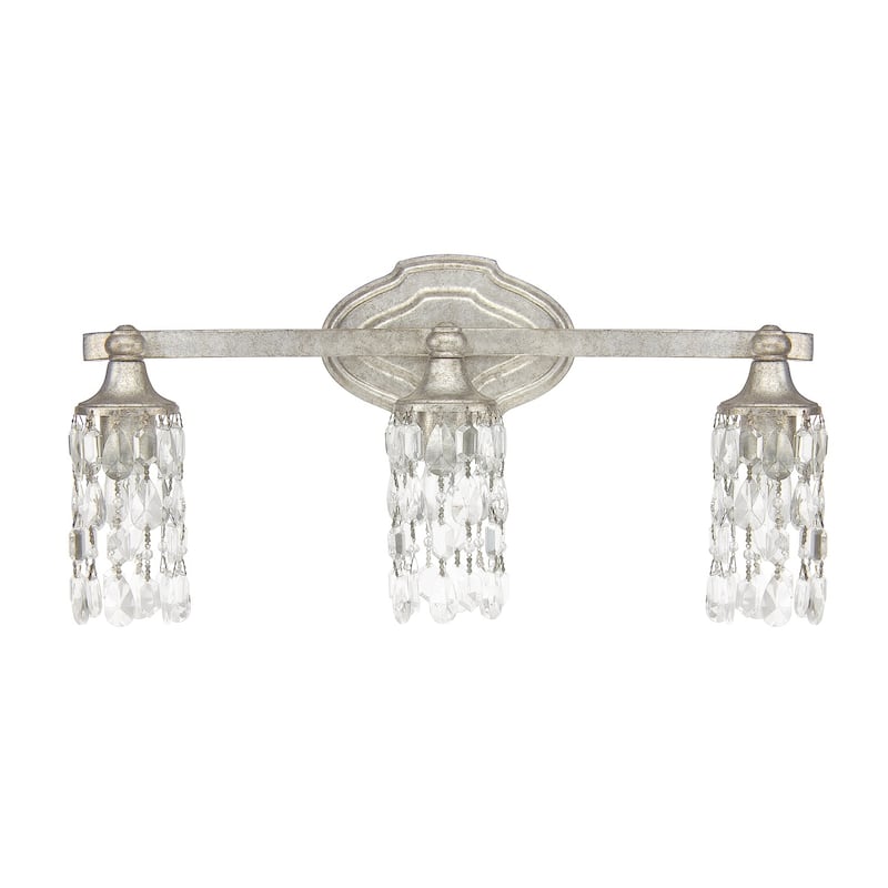 Blakely 3-light Antique Silver Bath/Vanity Fixture - Antique Silver