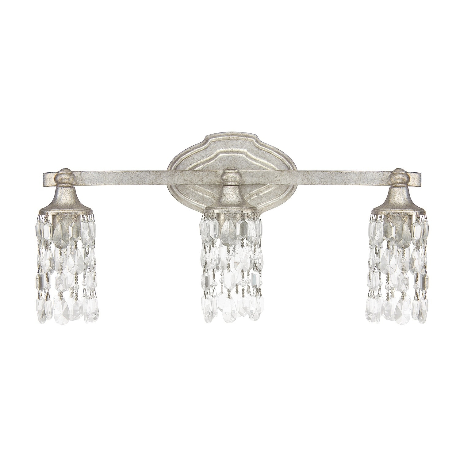 Blakely 3-light Antique Silver Bath/Vanity Fixture - Antique Silver