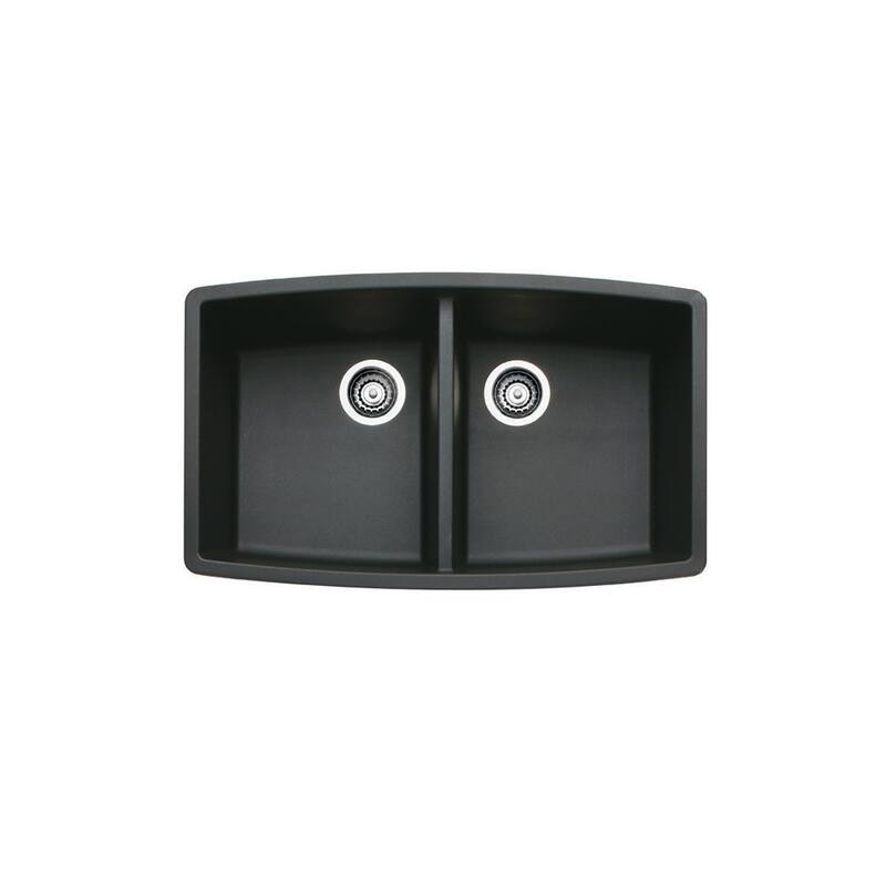 Blanco SILGRANIT Granite Composite Sink Blanco PERFORMA Equal Double Bowl Anthracite