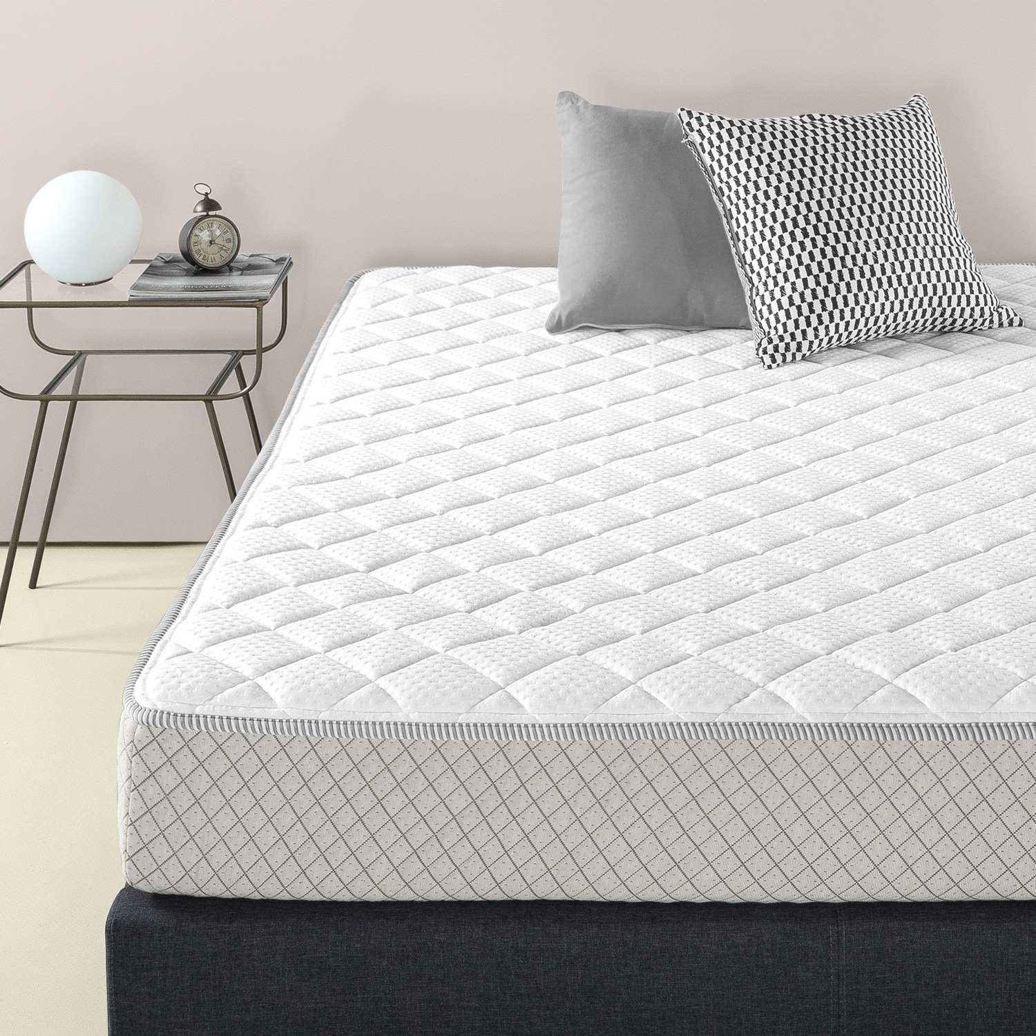 Priage by Zinus Foam & Fiber Quilted Mattress Pad, Up to 8 inch Mattress  profiles, Twin - Mattress Not Included