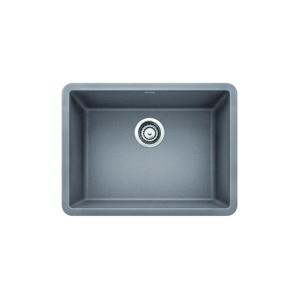 Blanco Silgranit Granite Composite Sink Precis 24 Single Bowl Metallic Gray