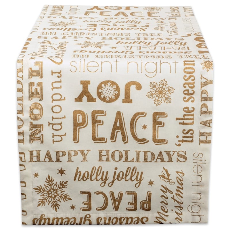 DII Holiday Kitchen Tabletop Set (Includes Napkin Set and Table Runner)