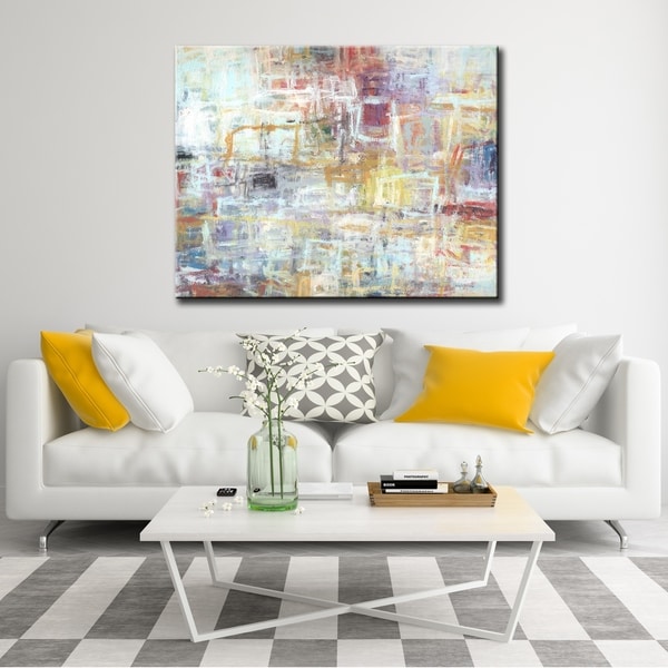 Rejoice Multi Colored Abstract Gallery Wrapped Canvas Art by Norman ...