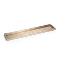 33" Long Rectangular Serving Tray, Antique Gold & Silver