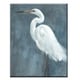 preview thumbnail 2 of 1, Snowy Egret Grey/ White Bird Gallery Wrapped Canvas Art by Norman Wyatt Home